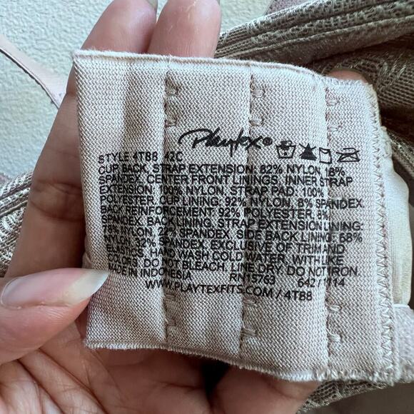 Women's Playtex Full Coverage Underwire Non-Padded Wide Straps Bra Size 42C - Picture 4 of 5